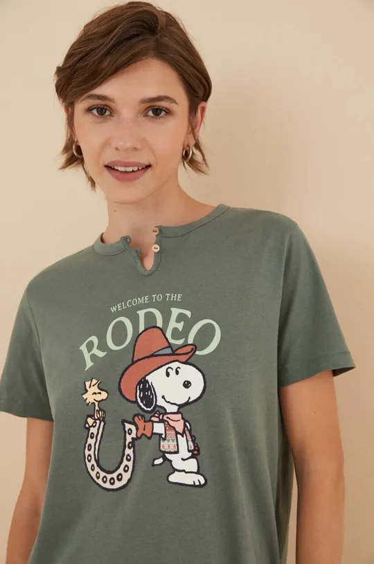 Πιτζάμα πουκάμισο women'secret Snoopy πράσινο