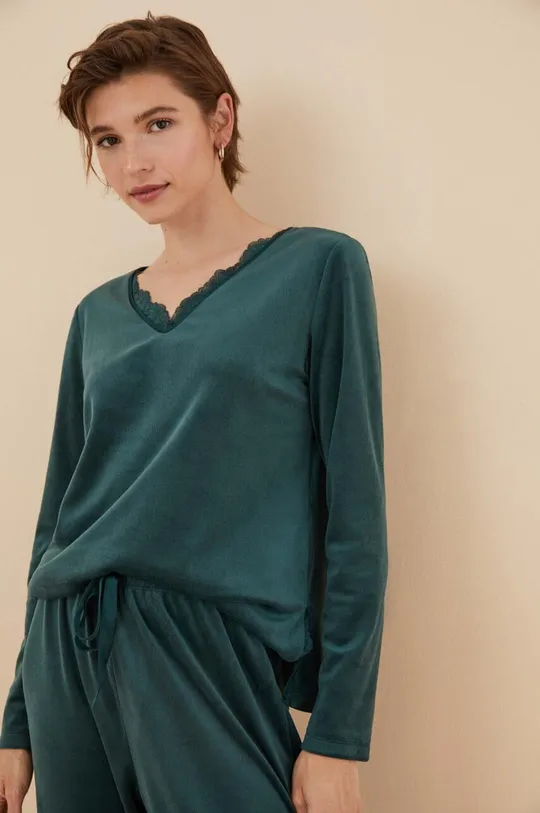women'secret piżama SOFT TOUCH FRANCHISEE zielony