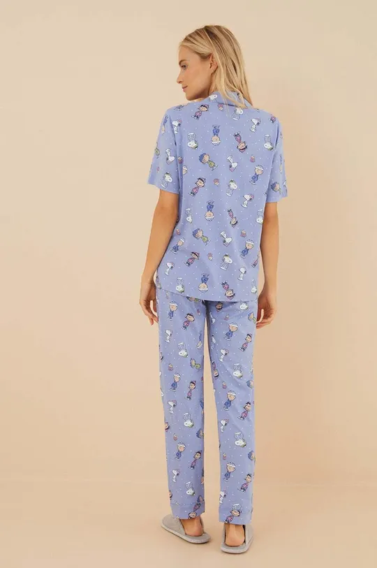 μπλε Βαμβακερές πιτζάμες women'secret Snoopy