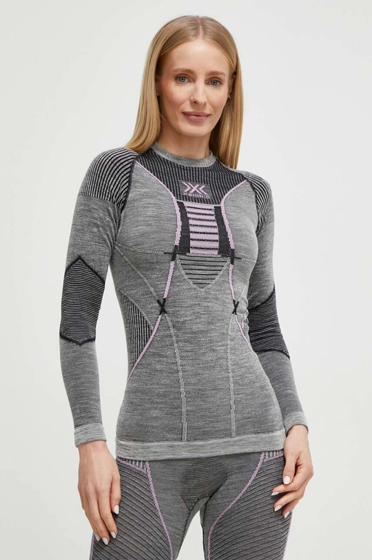 grigio X-Bionic longsleeve funzionale Merino 4.0 Donna