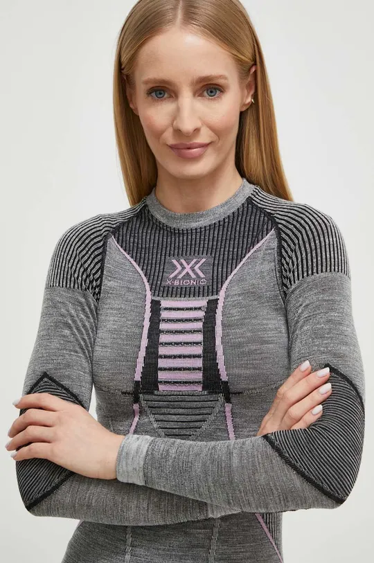 γκρί Λειτουργικό μακρυμάνικο πουκάμισο X-Bionic Merino 4.0