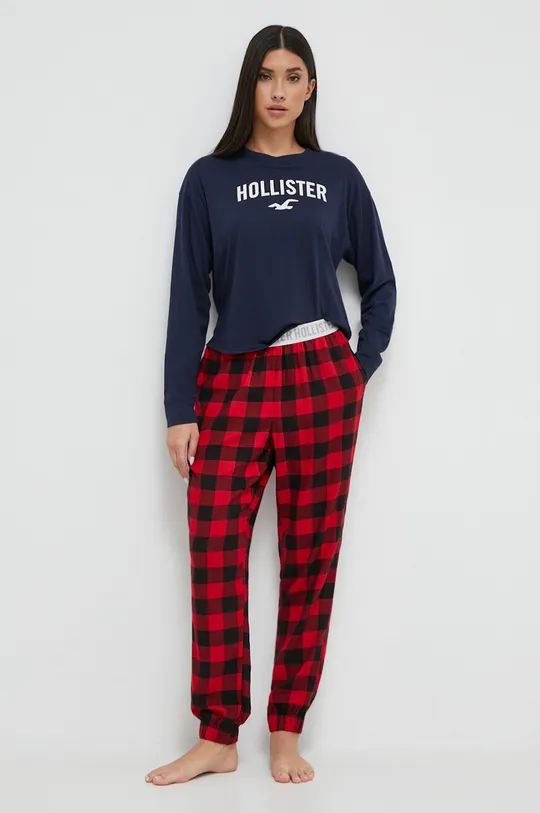 κόκκινο Παντελόνι πιτζάμας Hollister Co. Γυναικεία