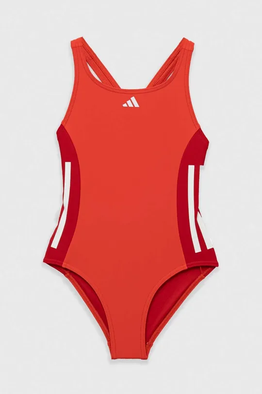червоний Суцільний дитячий купальник adidas Performance Для дівчаток
