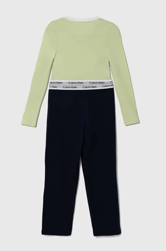 Dječja pidžama Calvin Klein Underwear zelena