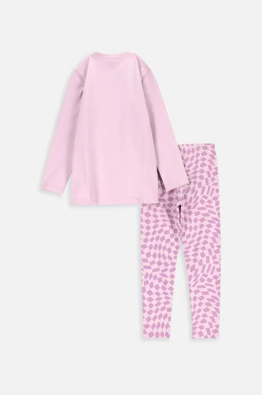 Дитяча бавовняна піжама Coccodrillo рожевий