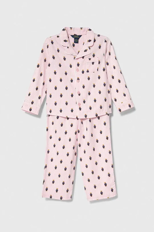 ροζ Παιδικές βαμβακερές πιτζάμες Polo Ralph Lauren Για κορίτσια