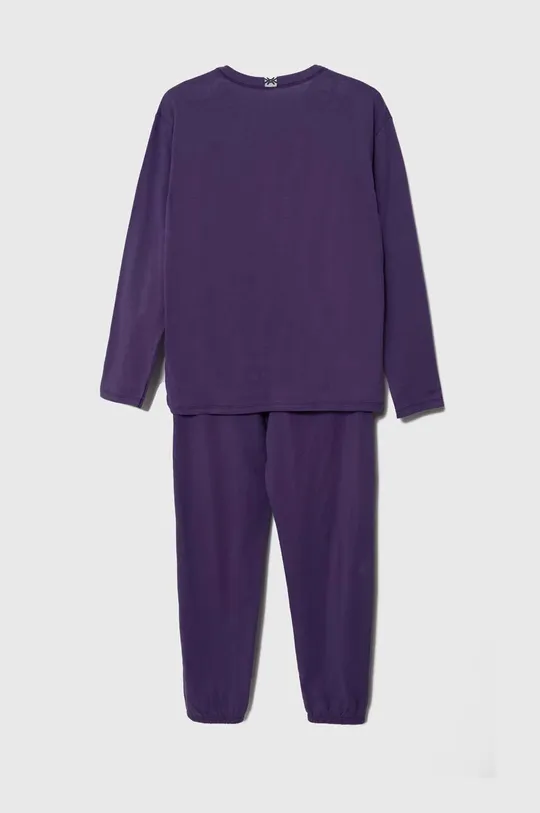 United Colors of Benetton piżama bawełniana dziecięca fioletowy