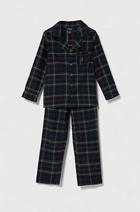 zielony Polo Ralph Lauren piżama bawełniana dziecięca Dziecięcy