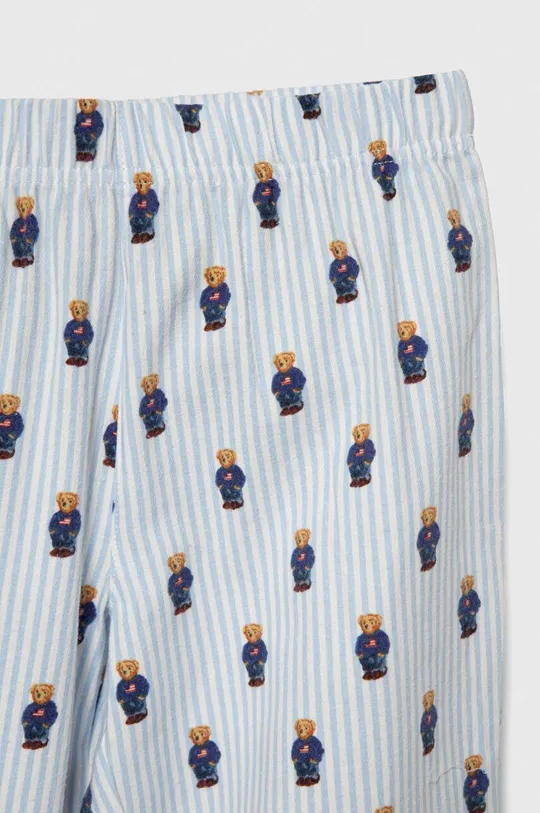 Дитяча бавовняна піжама Polo Ralph Lauren блакитний 9P0149
