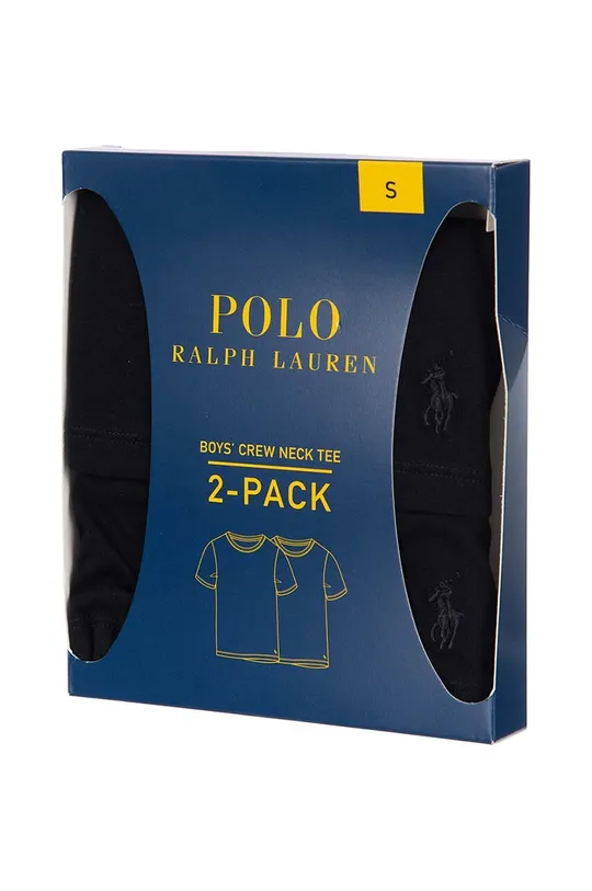 crna Pidžama Polo Ralph Lauren 2-pack Dječji
