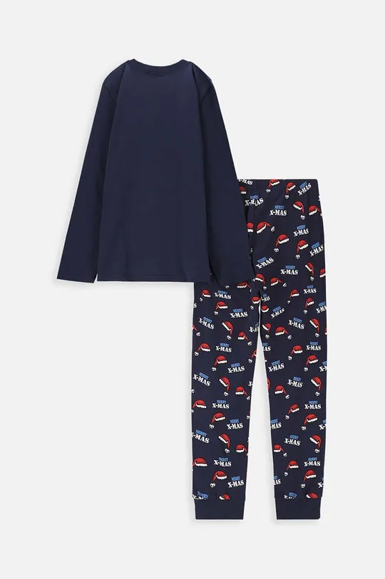 Παιδικές βαμβακερές πιτζάμες Coccodrillo σκούρο μπλε