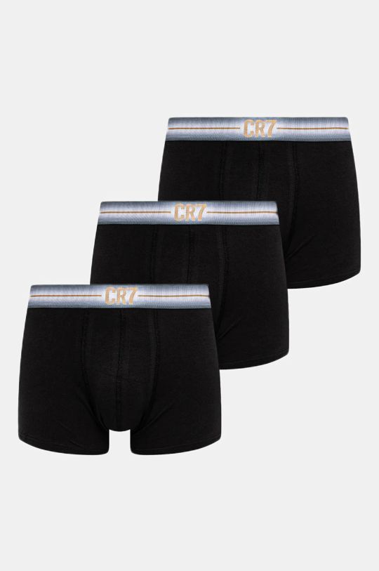 Bavlněné boxerky CR7 Cristiano Ronaldo 3-pack pletenina černá 8100.49.2745