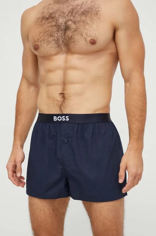 BOSS bokserki bawełniane 2-pack zielony