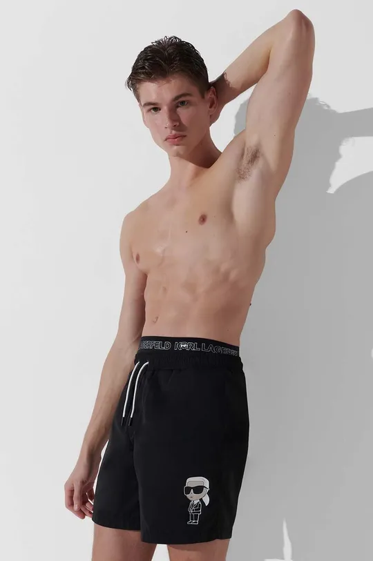 Karl Lagerfeld pantaloncini da bagno nero