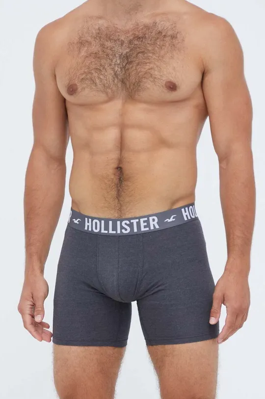 Boksarice Hollister Co. 3-pack 57 % Bombaž, 38 % Poliester, 5 % Elastan