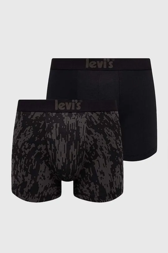 μαύρο Μποξεράκια Levi's 2-pack Ανδρικά