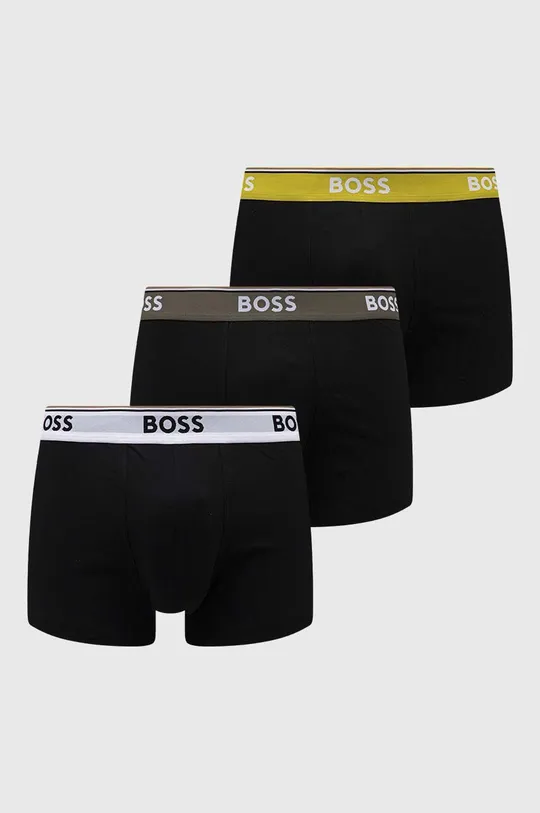 črna Boksarice BOSS 3-pack Moški