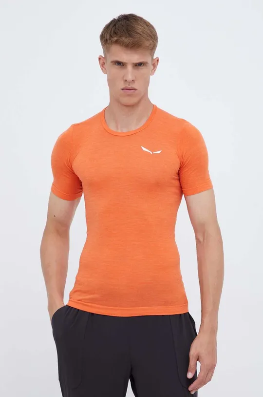 Salewa t-shirt funkcyjny Zebru Fresh pomarańczowy