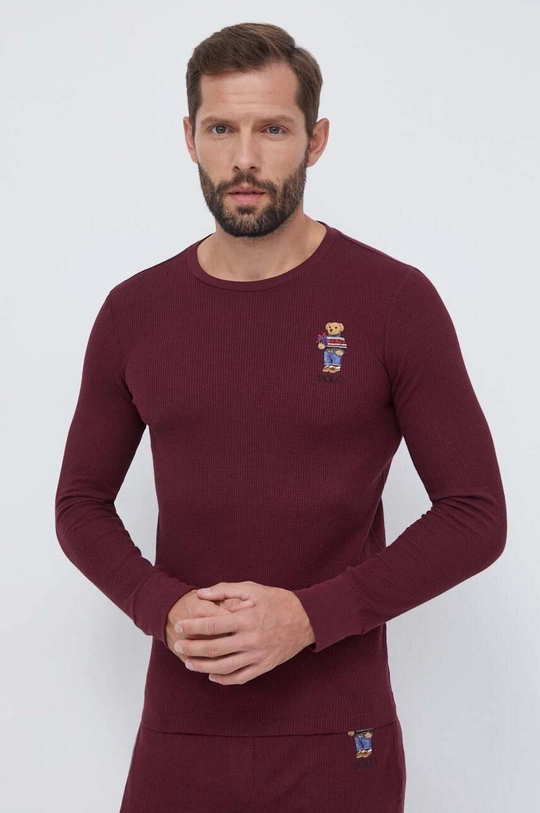 Polo Ralph Lauren pizsama burgundia