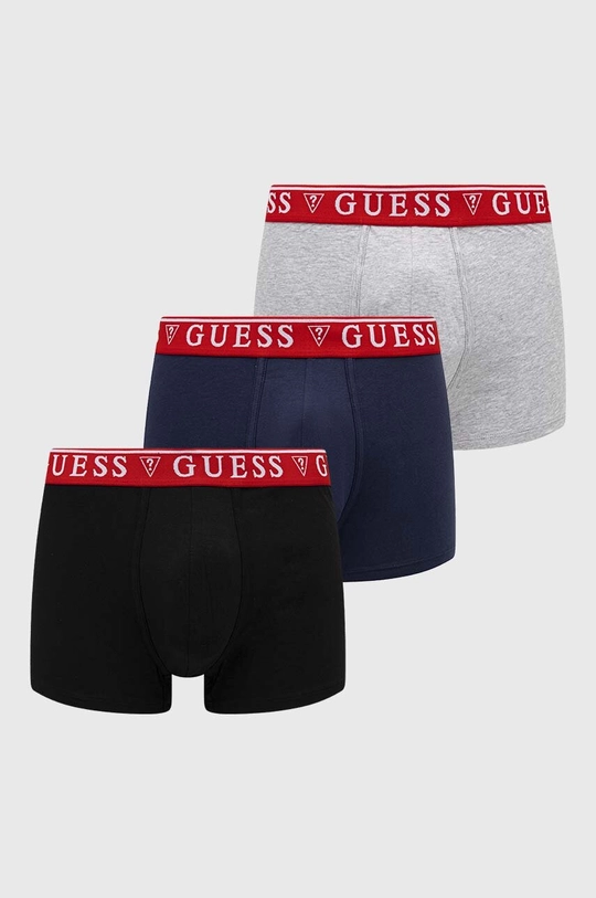 Боксерки Guess (3 броя) BRIAN трикотаж сив U97G01.K6YW1