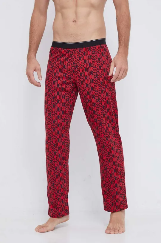 κόκκινο Βαμβακερές πιτζάμες Guess