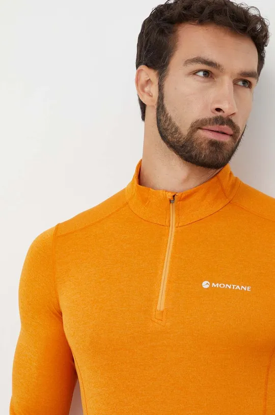 oranžová Funkčné tričko s dlhým rukávom Montane Dart Zip Pánsky