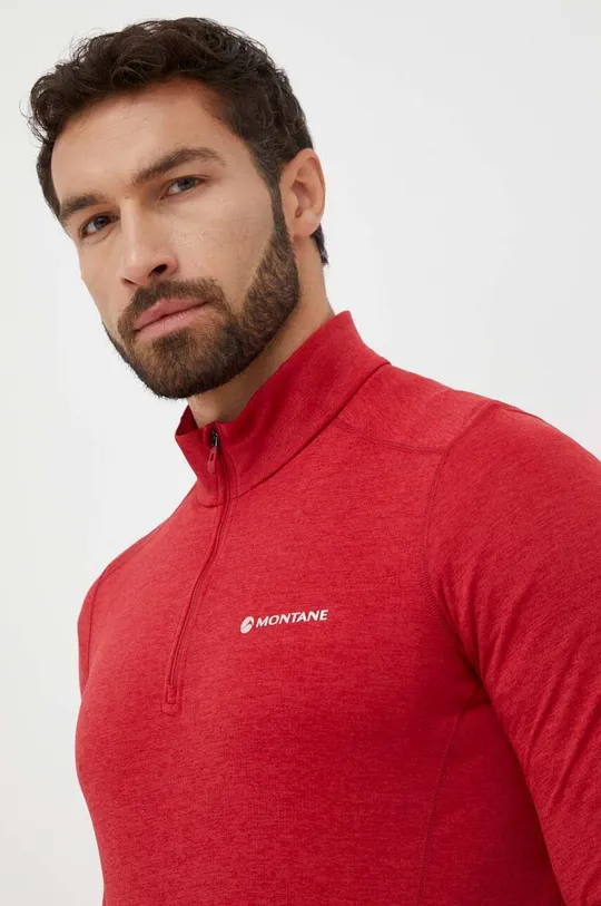 crvena Funkcionalna majica dugih rukava Montane Dart Zip