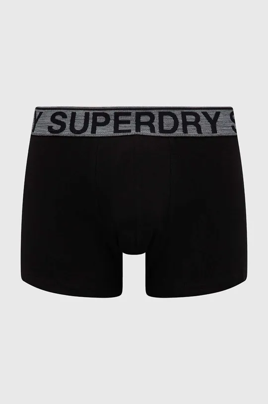 Boxerky Superdry 3-pak čierna