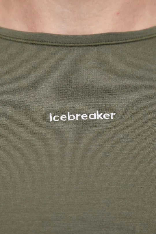 zelena Funkcionalna majica z dolgimi rokavi Icebreaker ZoneKnit 200