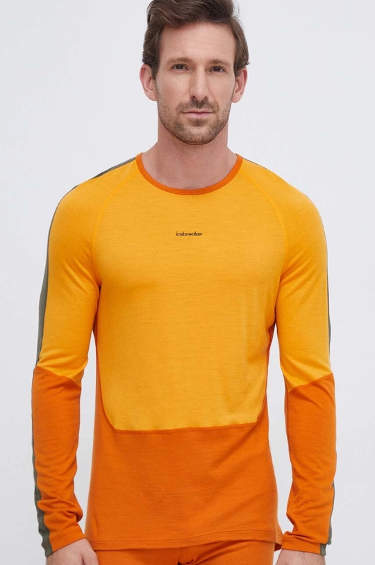 Icebreaker longsleeve funzionale 200 Sonebula arancione