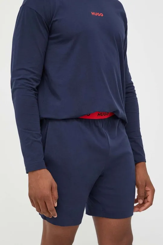 mornarsko plava Homewear kratke hlače HUGO Muški