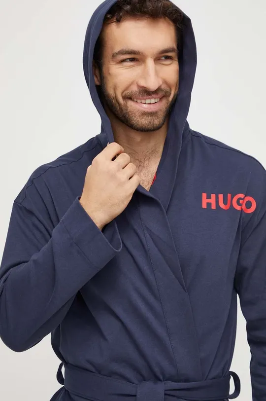 Хлопковый халат HUGO 100% Хлопок