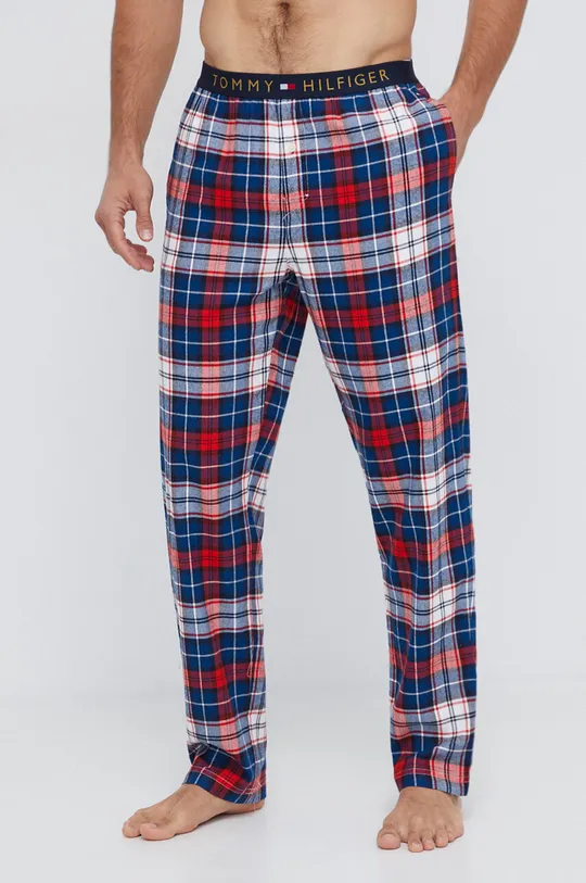 bordowy Tommy Hilfiger spodnie piżamowe Męski