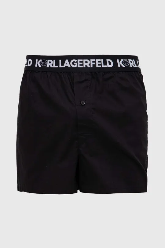 Pamučne bokserice Karl Lagerfeld 3-pack crna