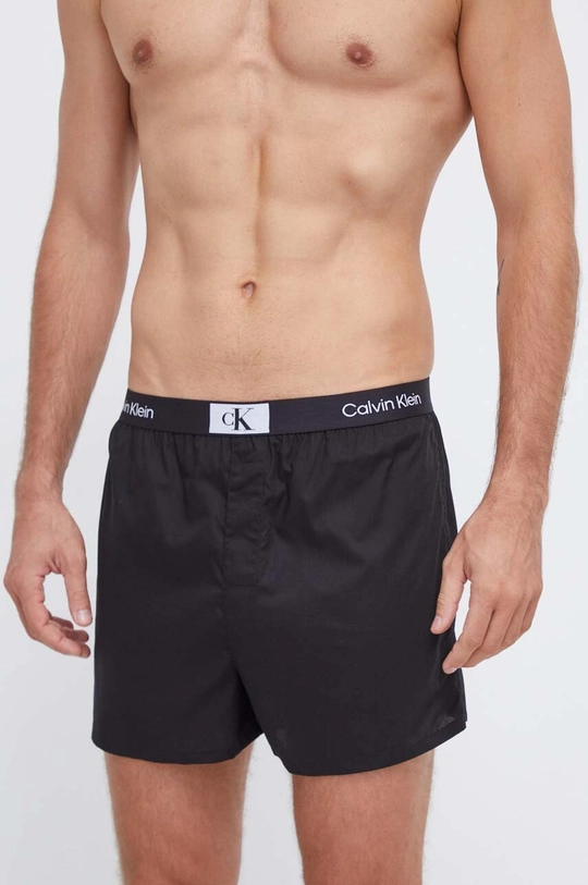 Βαμβακερό μποξεράκι Calvin Klein Underwear 3-pack 000NB3412A πράσινο AA00