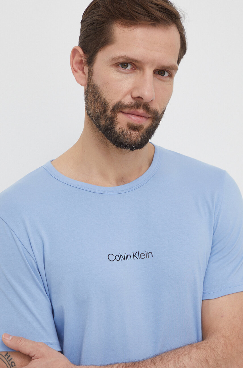 Calvin Klein Underwear piżama męska kolor szary wzorzysta