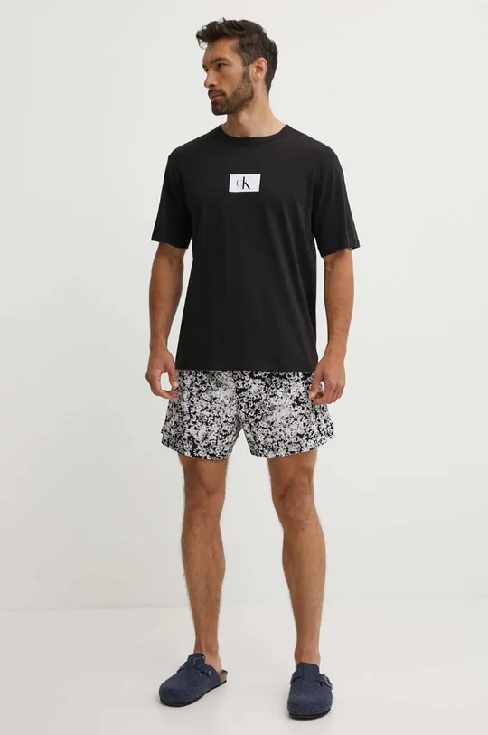 czarny Calvin Klein Underwear piżama bawełniana Męski