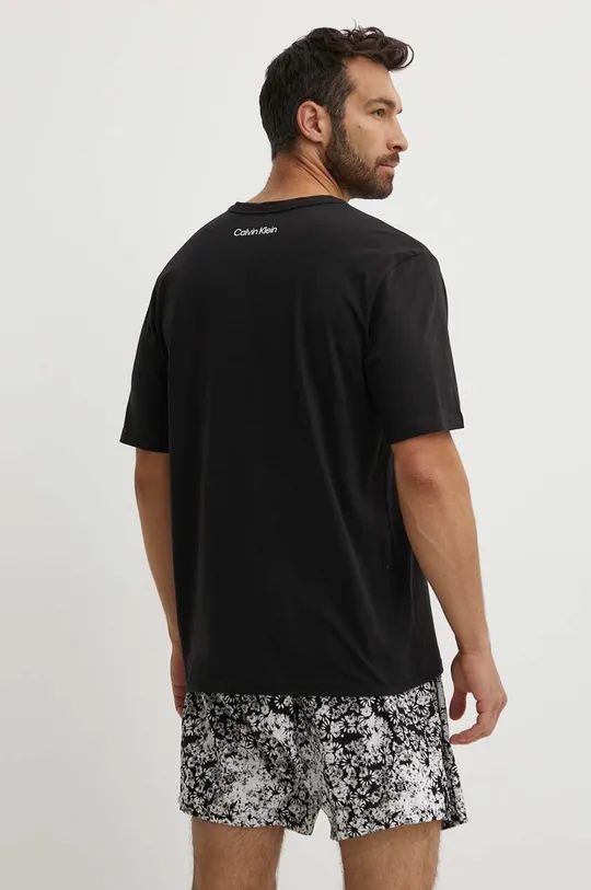 Bavlnené pyžamo Calvin Klein Underwear čierna