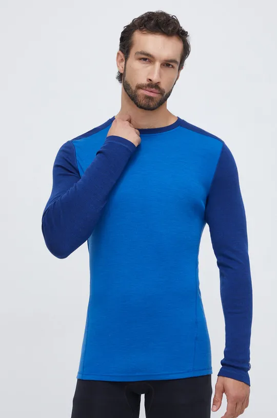 μπλε Λειτουργικό μακρυμάνικο πουκάμισο Smartwool Classic Thermal Merino Ανδρικά