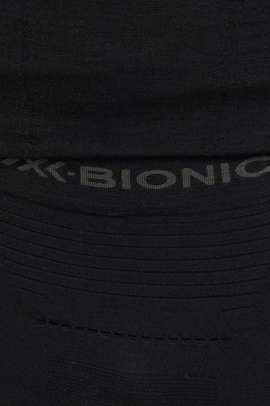 czarny X-Bionic legginsy funkcyjne Merino 4.0