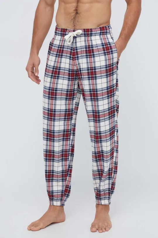 Abercrombie & Fitch spodnie piżamowe czerwony