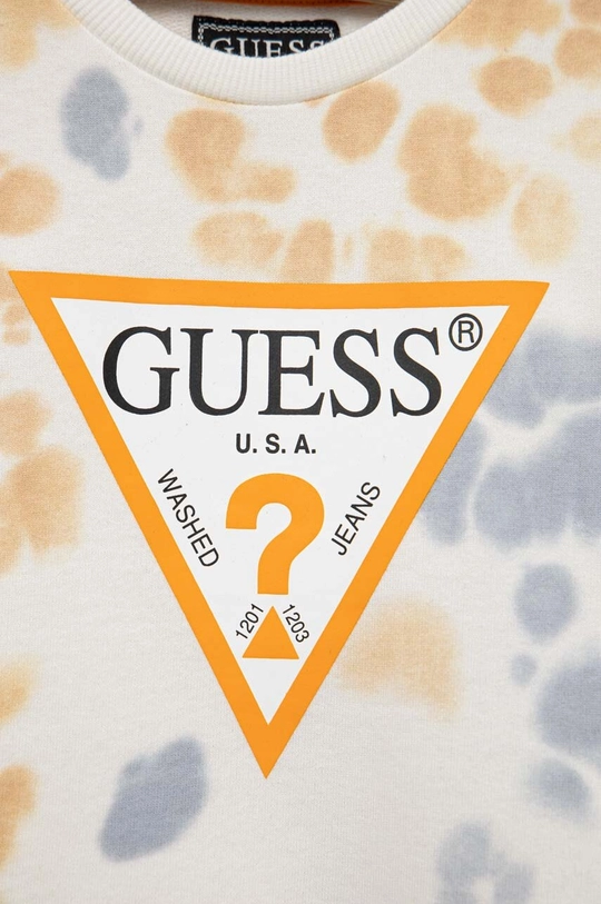 бежевий Дитяча бавовняна кофта Guess