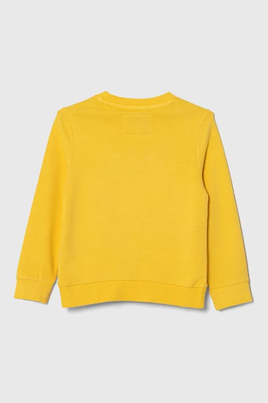Guess bluza bawełniana dziecięca żółty