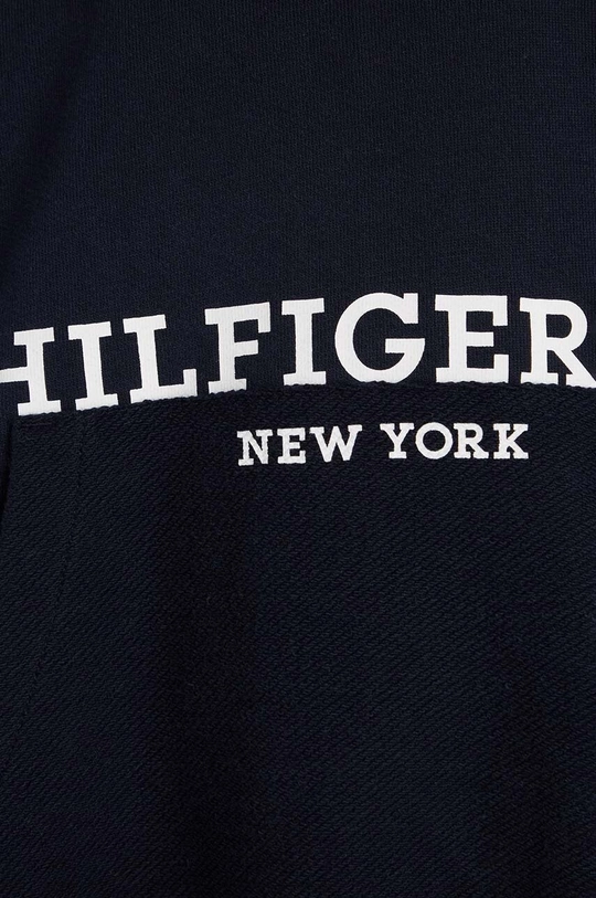 sötétkék Tommy Hilfiger gyerek melegítőfelső pamutból