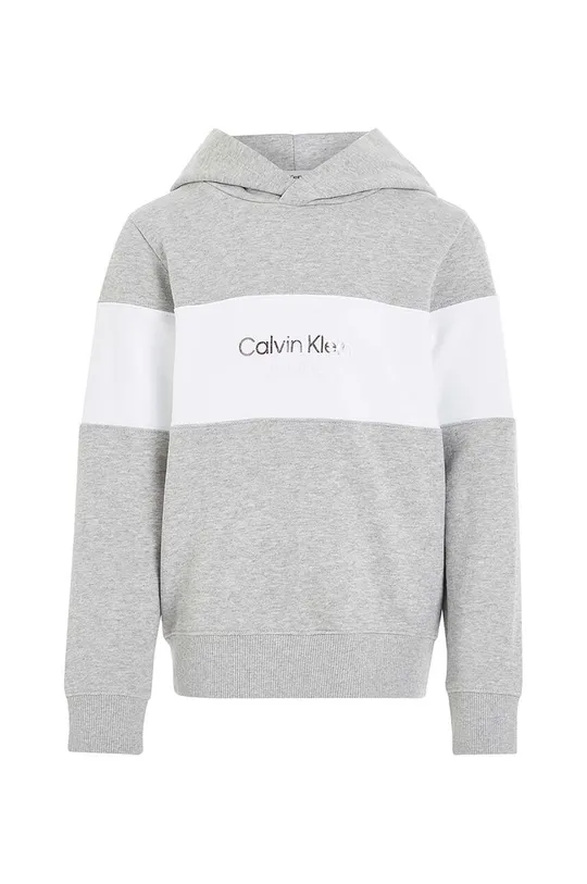 Calvin Klein Jeans gyerek melegítőfelső pamutból szürke