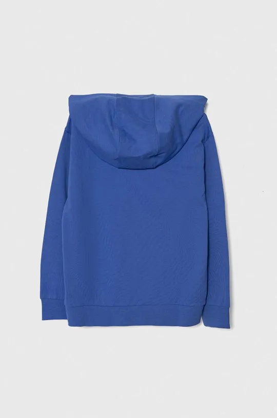 Otroški bombažen pulover EA7 Emporio Armani modra
