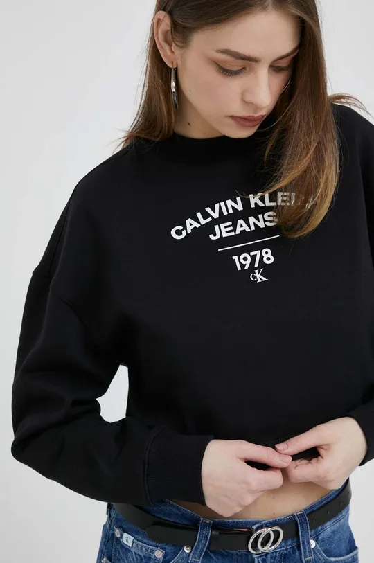 črna Pulover Calvin Klein Jeans