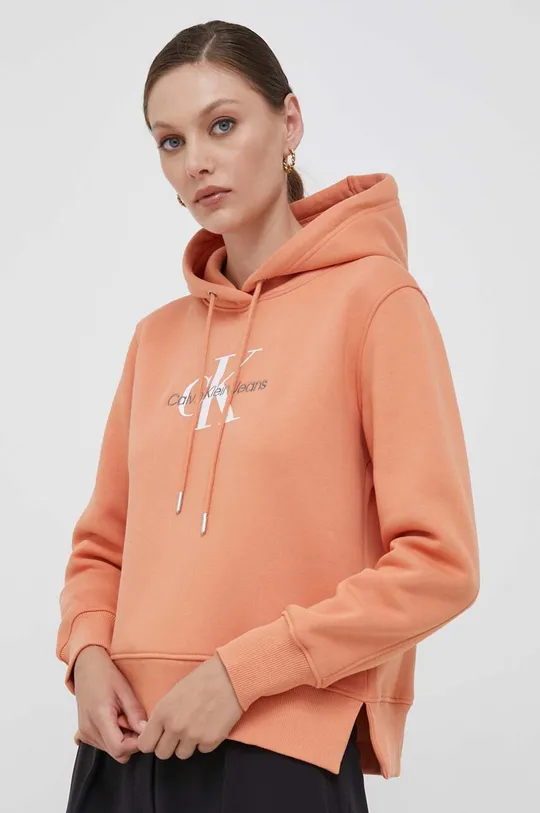 oranžna Pulover Calvin Klein Jeans Ženski