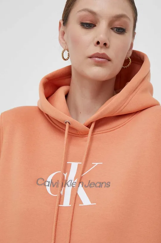oranžna Pulover Calvin Klein Jeans