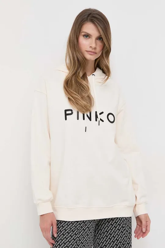 бежевый Хлопковая кофта Pinko